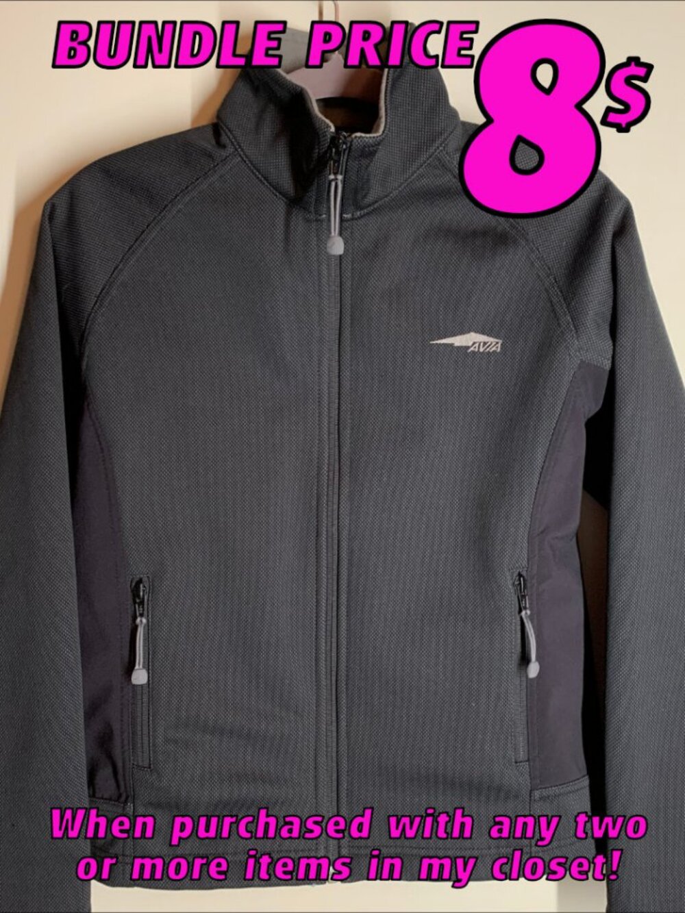 Avia Black Jacket  SMALL